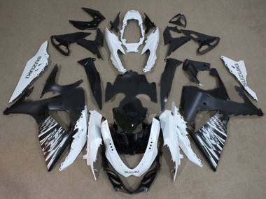 2009-2016 Suzuki GSXR 1000 Motorcycle Fairings - White Black Silver Checker Canada