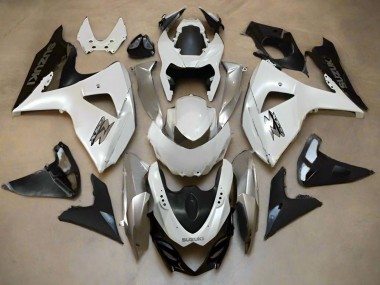 2009-2016 Suzuki GSXR 1000 Motorcycle Fairings - Pearl White Silver Matte Black Canada