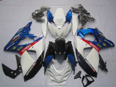 2009-2016 Suzuki GSXR 1000 Motorcycle Fairings - White Blue Red Black TaMobil Canada