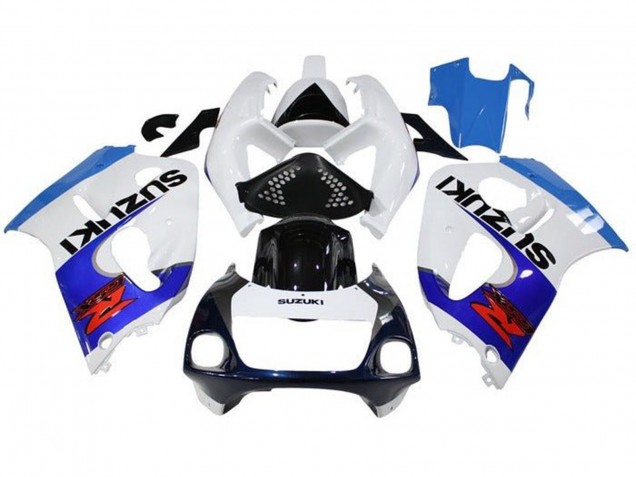 1996-2000 Suzuki GSXR 600 / GSXR 750 Motorcycle Fairings - White Triple Blue Black Red Canada