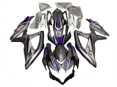 2008-2010 Suzuki GSXR 600 / GSXR 750 Motorcycle Fairings - Silver Grey Purple Canada