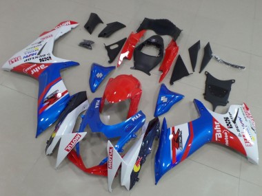 2011-2024 Suzuki GSXR 600 / GSXR 750 Motorcycle Fairings - Blue Red White Canada