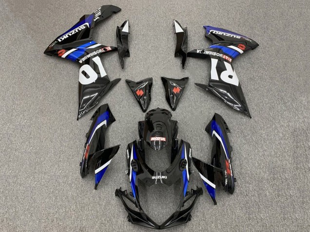 2011-2024 Suzuki GSXR 600 / GSXR 750 Motorcycle Fairings - Glossy Black Blue White Red Yoshimura Canada