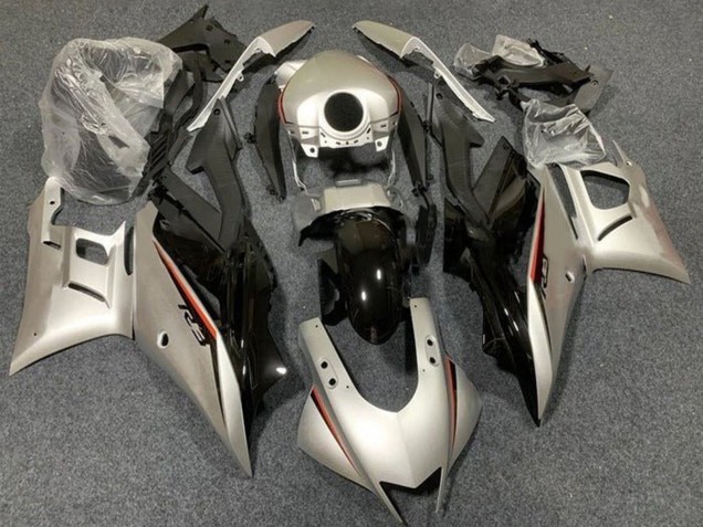 2019-2021 Yamaha YZF R3/R25 Motorcycle Fairings - Light Gold Glossy Black Canada
