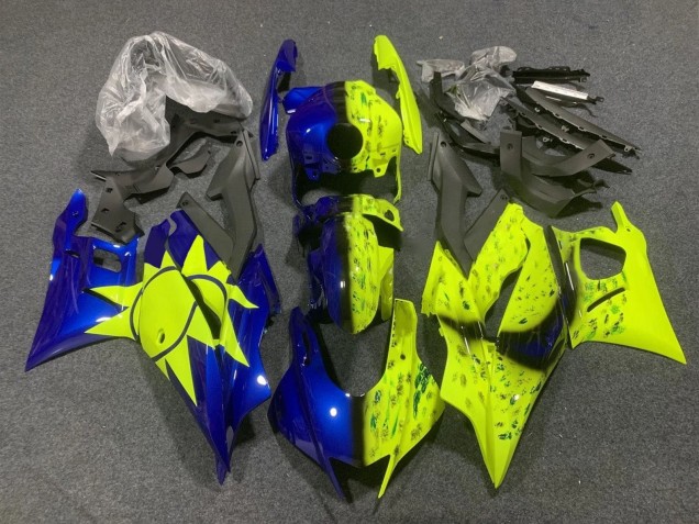 2019-2021 Yamaha YZF R3/R25 Motorcycle Fairings - Yellow Blue Canada