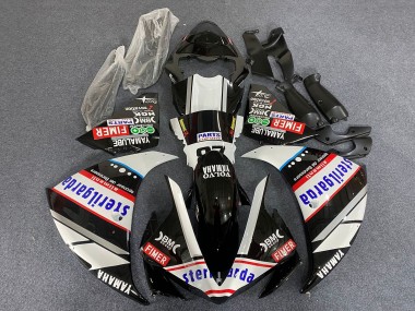 2009-2011 Yamaha YZF 1000 R1 Motorcycle Fairings - White Black Red Sterilgarda Racing Canada