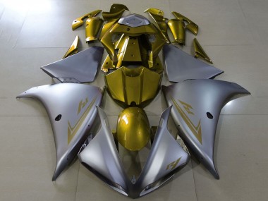 2009-2011 Yamaha YZF 1000 R1 Motorcycle Fairings - Silver Gold Canada