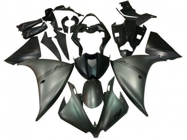 2009-2011 Yamaha YZF 1000 R1 Motorcycle Fairings - Silver Matte Black Canada