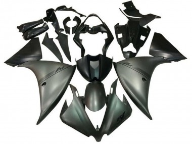 2012-2014 Yamaha YZF 1000 R1 Motorcycle Fairings - Matte Grey Matte Black Canada
