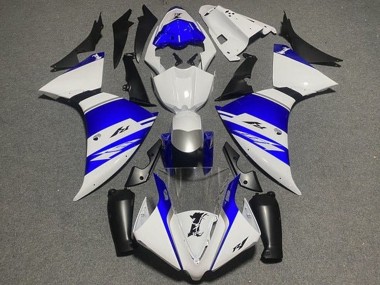 2012-2014 Yamaha YZF 1000 R1 Motorcycle Fairings - White Blue Black Silver Stripe Canada