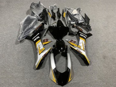 2015-2019 Yamaha YZF 1000 R1 Motorcycle Fairings - Silver Yellow Glossy Black Canada