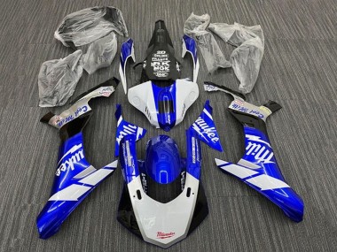 2015-2019 Yamaha YZF 1000 R1 Motorcycle Fairings - White Blue Black Milwaukee Canada