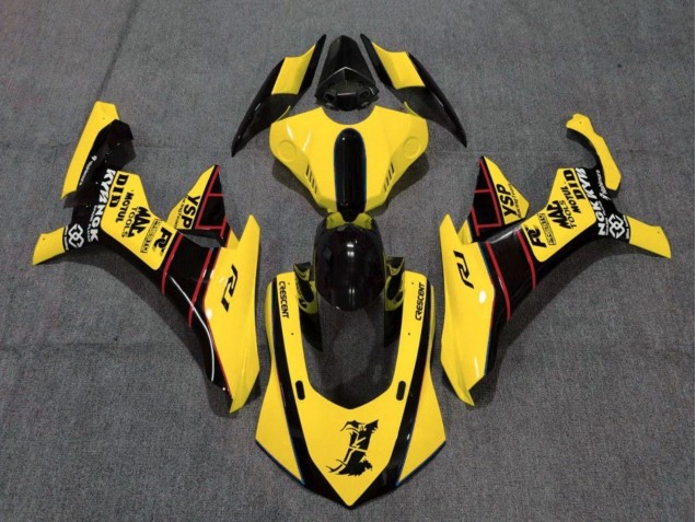2015-2019 Yamaha YZF 1000 R1 Motorcycle Fairings - Yellow Red Black Canada