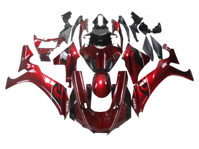 2020-2025 Yamaha YZF 1000 R1 Motorcycle Fairings - Red White Black Stripe Canada