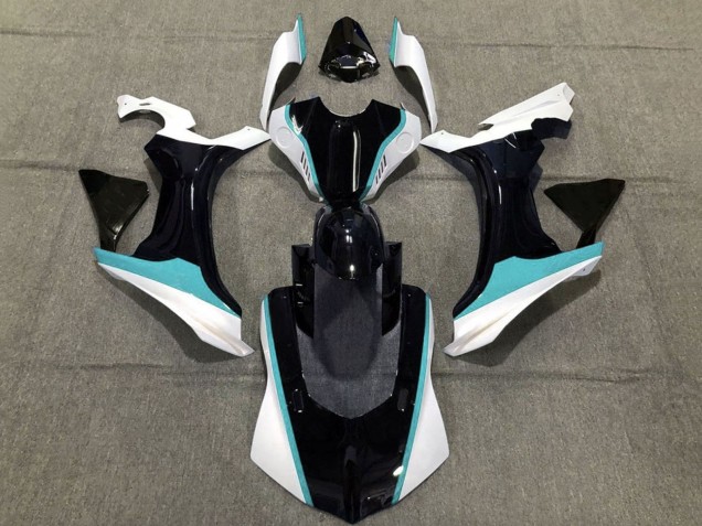 2020-2025 Yamaha YZF 1000 R1 Motorcycle Fairing - White Blue Glossy Black Canada