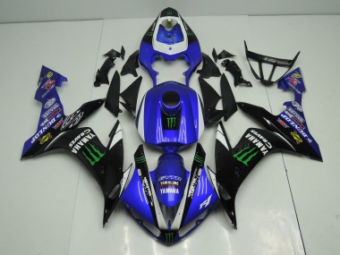 2004-2006 Yamaha YZF 1000 R1 Motorcycle Fairings - Blue White Black Green Monster Energy Canada