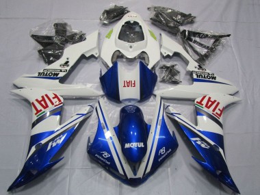 2004-2006 Yamaha YZF 1000 R1 Motorcycle Fairings - White Blue Red Fiat Motul Canada