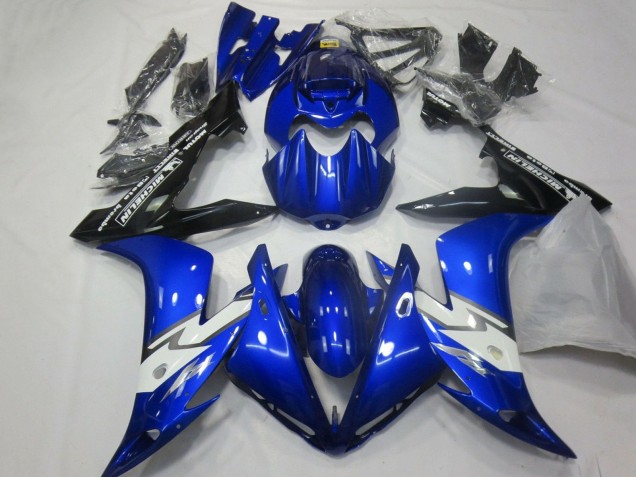 2004-2006 Yamaha YZF 1000 R1 Motorcycle Fairings - Blue White Glossy Black Canada