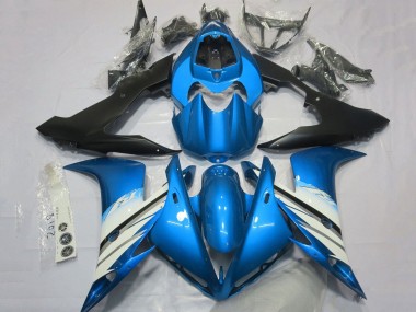 2004-2006 Yamaha YZF 1000 R1 Motorcycle Fairings - Light Blue White Matte Black Canada