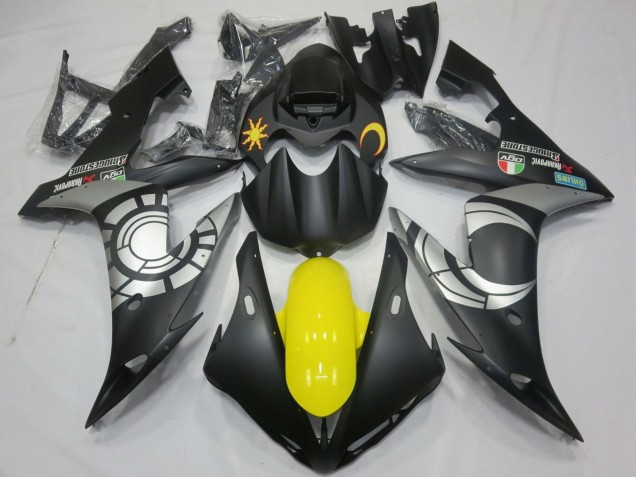 2004-2006 Yamaha YZF 1000 R1 Motorcycle Fairings - Matte Black Silver Yellow Canada