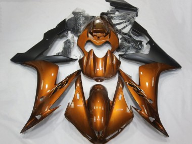2004-2006 Yamaha YZF 1000 R1 Motorcycle Fairings - Orange Matte Black Canada
