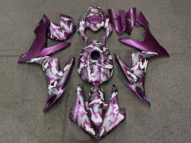 2004-2006 Yamaha YZF 1000 R1 Motorcycle Fairings - Light Purple White Grey Camouflage Canada