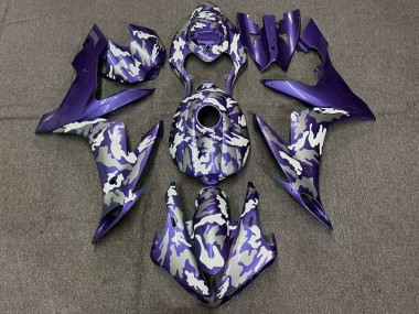 2004-2006 Yamaha YZF 1000 R1 Motorcycle Fairings - Purple White Grey Camouflage Canada