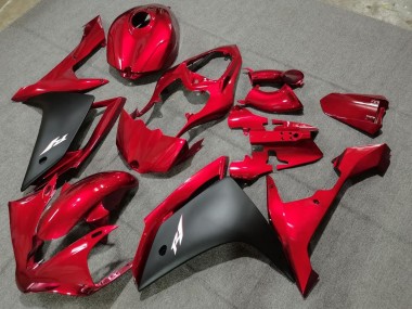 2004-2006 Yamaha YZF 1000 R1 Motorcycle Fairings - Red Matte Black Canada