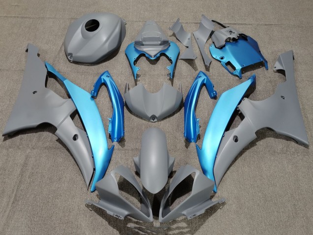 2008-2016 Yamaha YZF R6 Motorcycle Fairings - Grey Light Blue Canada