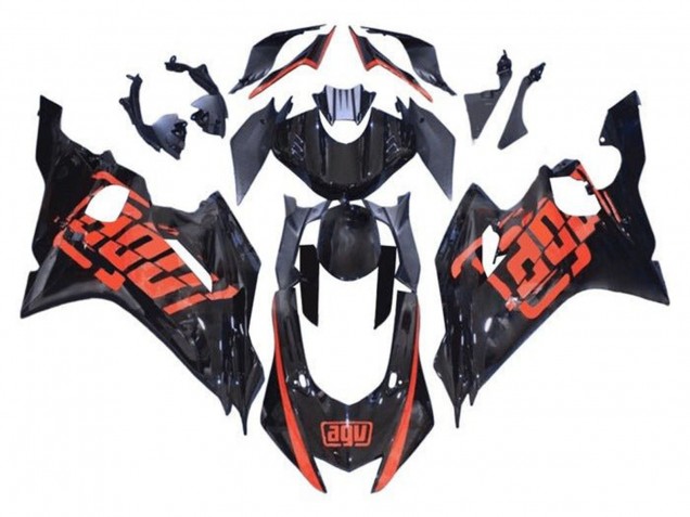 2017-2025 Yamaha YZF R6 Motorcycle Fairings - Glossy Black Red AGV Canada