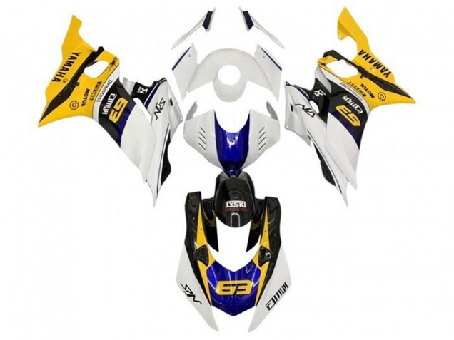2017-2025 Yamaha YZF R6 Motorcycle Fairings - White Yellow Blue Black Canada