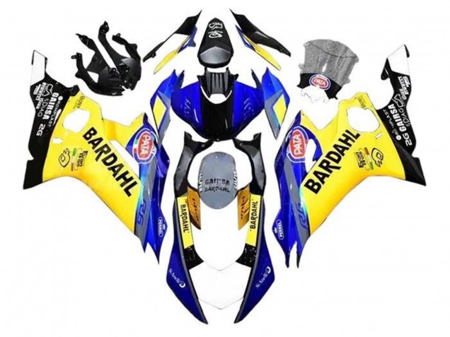 2017-2025 Yamaha YZF R6 Motorcycle Fairings - Yellow Blue Black Bardahl Canada