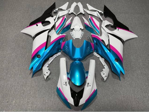 2017-2025 Yamaha YZF R6 Motorcycle Fairings - White Pink Blue Black Canada