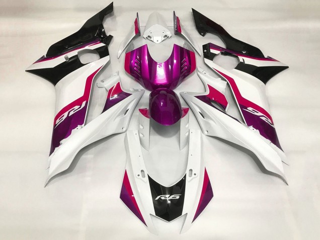 2017-2025 Yamaha YZF R6 Motorcycle Fairings - White Red Purple Black Canada