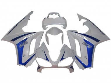 2009-2012 Triumph Daytona 675 Triple Motorcycle Fairings - White Blue Canada