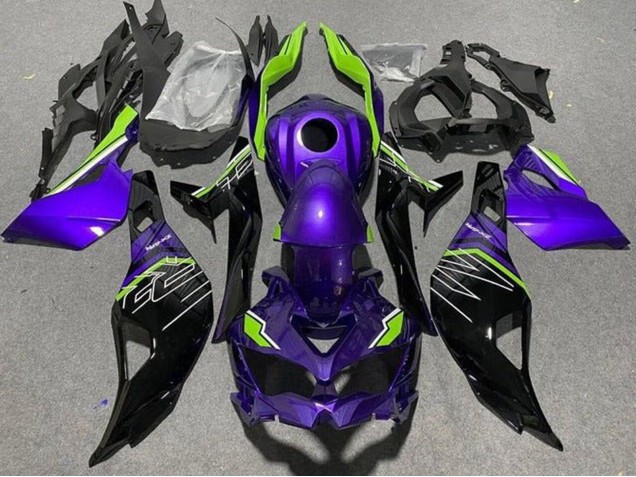 2019-2025 Kawasaki ZX4R ZX-4RR Motorcycle Fairings - Purple Green Black Canada