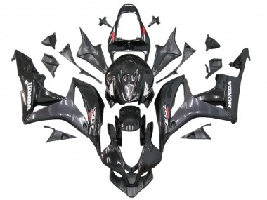2007-2008 Honda CBR600RR Motorcycle Fairings - Grey Glossy Black with Decals Canada
