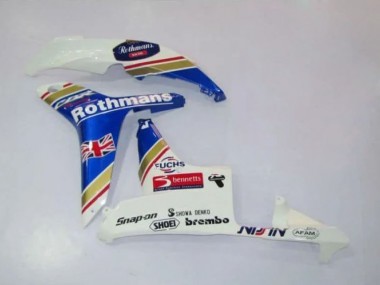 2007-2008 Honda CBR600RR Motorcycle Fairings - White Blue Yellow Rothmans Canada