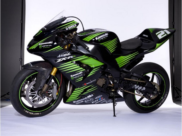 2006-2007 Kawasaki ZX10R Motorcycle Fairings - Glossy Black Green White Canada