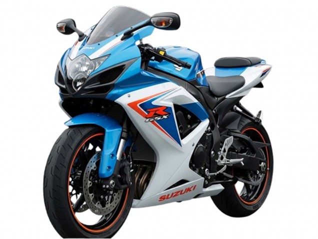 2006-2007 Suzuki GSXR 600 Motorcycle Fairings - White Blue Red Canada