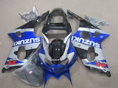 2000-2002 Suzuki GSXR 1000 Motorcycle Fairings - Blue Silver Black Red White Decal Canada