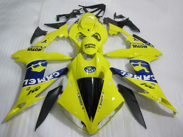 2004-2006 Yamaha YZF R1 Motorcycle Fairings - Yellow Blue Black White Camel Motul Canada