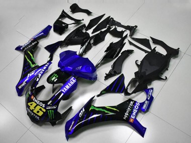 2015-2019 Yamaha YZF R1 Motorcycle Fairings - Blue White Black Green ENEOS Monster M1 46 Canada