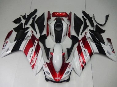 2015-2018 Yamaha YZF R3 Bike Fairings - White Red Black Canada