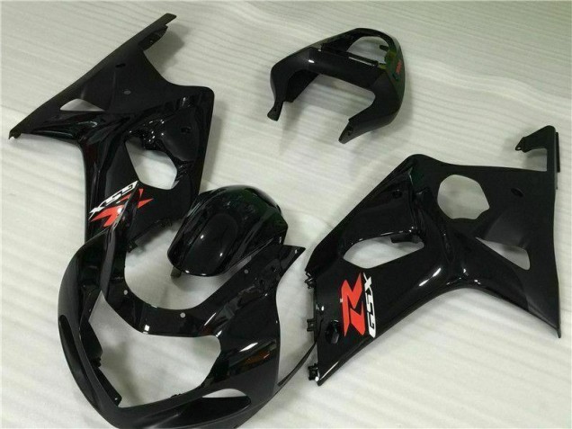 Black 00-02 GSXR 1000 Motorcycle Fairings Black 00-02 GSXR 1000 Motorcycle Fairings
