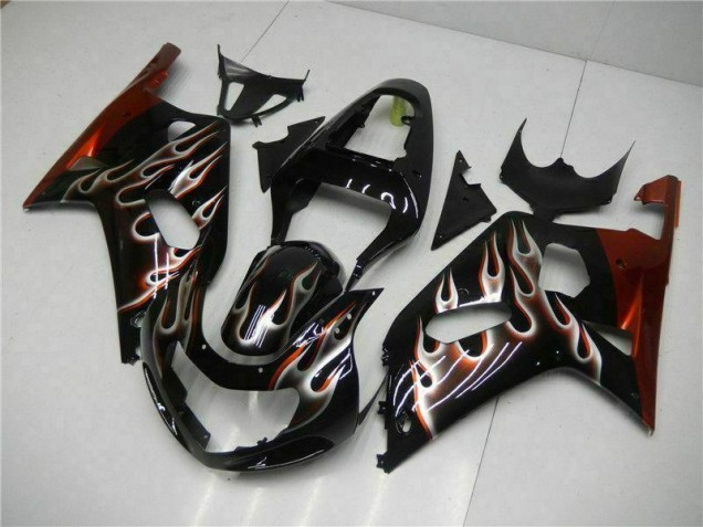 Black 01-03 GSXR 600/750 Motorcycle Fairing Kits & Plastic Black 01-03 GSXR 600/750 Motorcycle Fairing Kits & Plastic