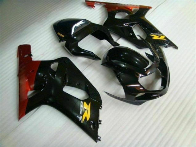 Black 01-03 GSXR 600/750 Motorcycle Fairing