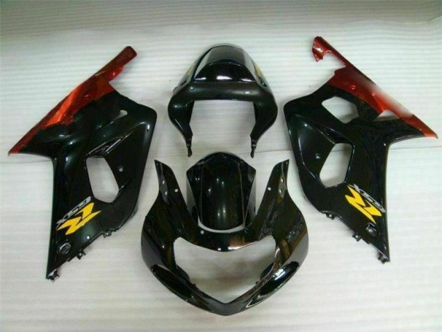 Black 01-03 GSXR 600/750 Motorcycle Fairing