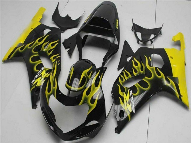 Black 01-03 GSXR 600/750 Motorcycle Fairings Black 01-03 GSXR 600/750 Motorcycle Fairings