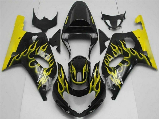 Black 01-03 GSXR 600/750 Motorcycle Fairings Black 01-03 GSXR 600/750 Motorcycle Fairings